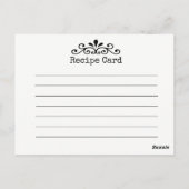 Oma's Cherry Pie Recept Briefkaart (Achterkant)