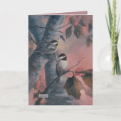 Oma's Chickadees Bedankkaart (Voorkant)