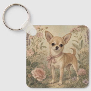 Oma's Chihuahua-hond vierkant Sleutelhanger