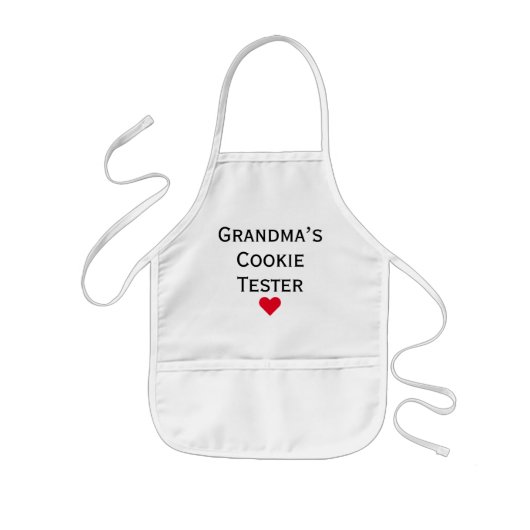 Oma's Cookie Tester Grandchildren Kind Schort (Voorkant)