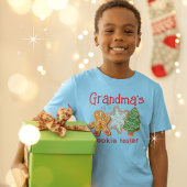 Oma's Cookie Tester Grappig Kerstkoekje T-shirt
