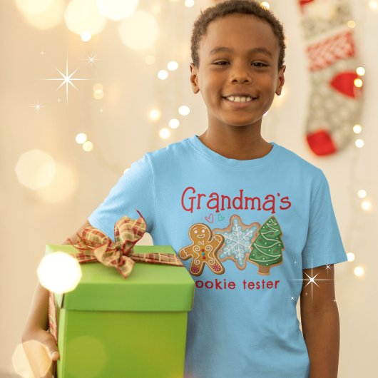 Oma's Cookie Tester Grappig Kerstkoekje T-shirt