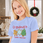Oma's Cookie Tester Schattige Kerstkoekje T-shirt
