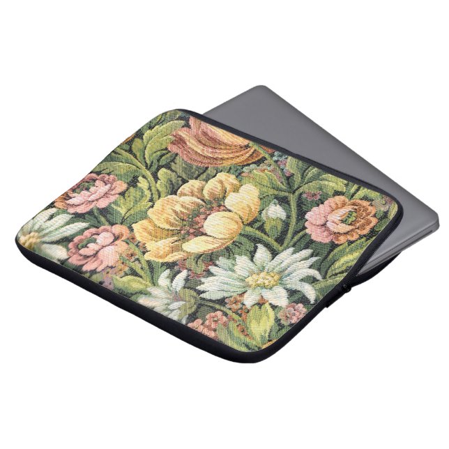 Oma's Couch Pattern 2 Laptop Sleeve (Voorkant top)