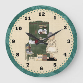 Oma's Country Kitchen Clock Grote Klok