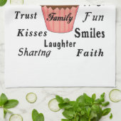 Oma's cupcakes voor grootmoeders theedoek (Gevouwen)