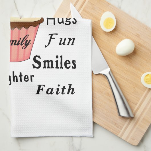 Oma's cupcakes voor grootmoeders theedoek (Quarter Fold)