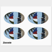 Oma's dag ovale sticker (Vel)