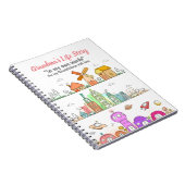 Oma's dagboek om levensverhaal op te tekenen voor  notitieboek (Rechterzijde)