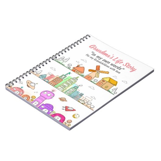 Oma's dagboek om levensverhaal op te tekenen voor notitieboek (Linkerzijde)