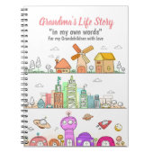 Oma's dagboek om levensverhaal op te tekenen voor notitieboek (Voorkant)