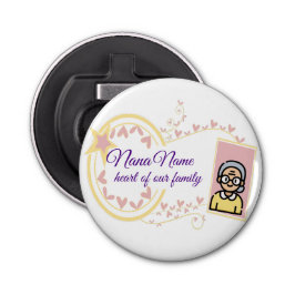 Oma's Day  Badge Design Button Flesopener