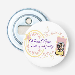 Oma's Day  Badge Design Button Flesopener