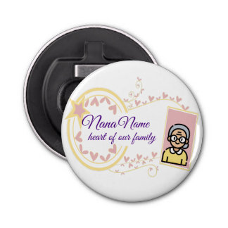 Oma's Day  Badge Design Button Flesopener