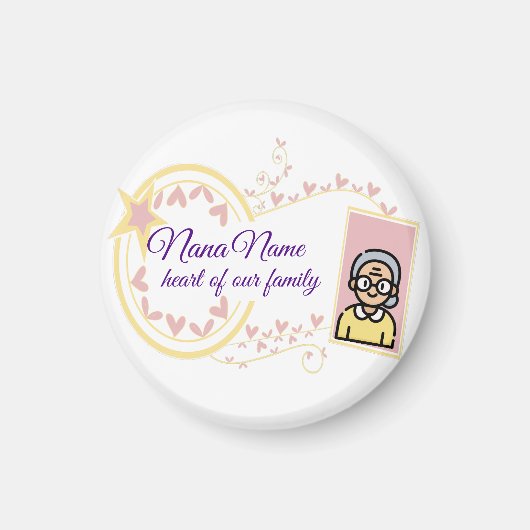 Oma's Day  Badge Design Magneet (Voorkant)