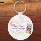 Oma's Day  Badge Design Sleutelhanger (Voorkant)
