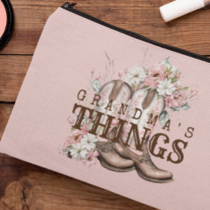 Oma's Dingen Western Cowboylaarzen Met Bloemen Etui