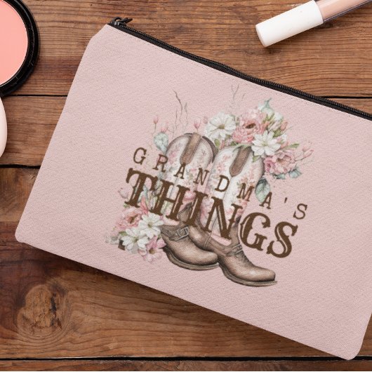 Oma's Dingen Western Cowboylaarzen Met Bloemen Etui