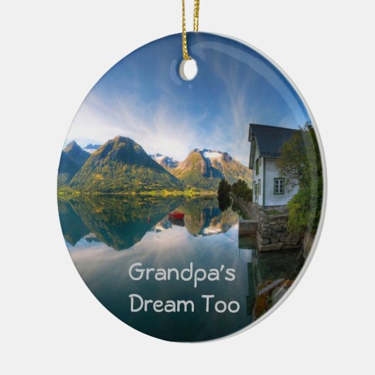 Oma's droom ook keramisch ornament (Links)