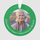 Oma's eerste kerst in de hemel ornament (voorkant)