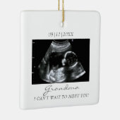 Oma's eerste kleinbaby echo kerst keramisch ornament (Rechts)