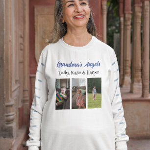 Oma's engelen   Persoonlijke foto en namen T-shirt