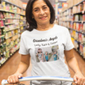 Oma's engelen | Persoonlijke foto en namen T-shirt