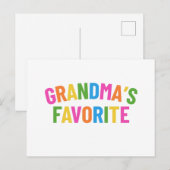 oma's favoriet briefkaart (Voorkant / Achterkant)