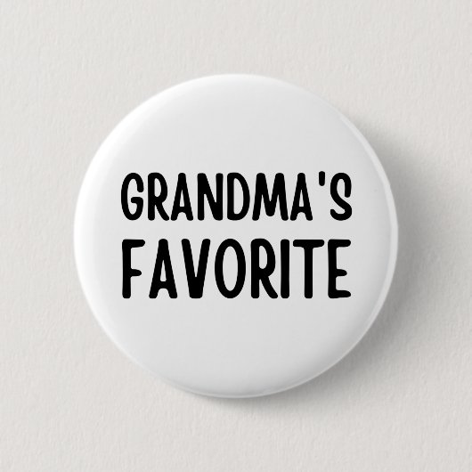 Oma's favoriet ronde button 5,7 cm (Voorkant)