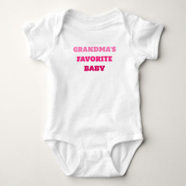 Oma's favoriete Baby Romper, Schattige roze Bodysu Romper