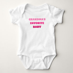 Oma's favoriete Baby Romper, Schattige roze Bodysu Romper