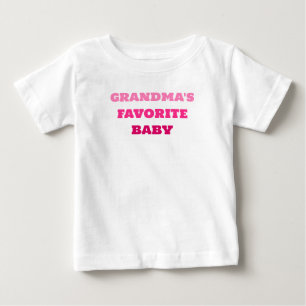 Oma's favoriete Baby, Schattige roze Baby T-shirt