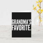 Oma's Favoriete Grappige Grootouder Granhild Vint Kaart (Gele Bloem)