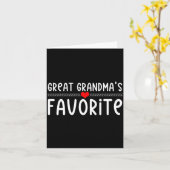 Oma's favoriete  kaart (Gele Bloem)