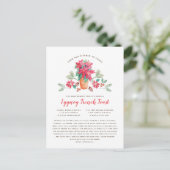 Oma's favoriete kerstrecept feestdagenkaart (Staand voorkant)