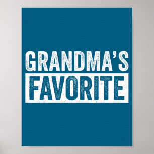 Oma's favoriete kleinzoon Funny Granhild kleindoch Poster