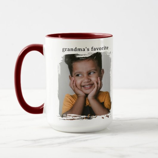 Oma's Favoriete Persoonlijke Fotobeker Mok (Links)