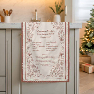 Oma's favoriete recept cadeau keuken aandenken theedoek