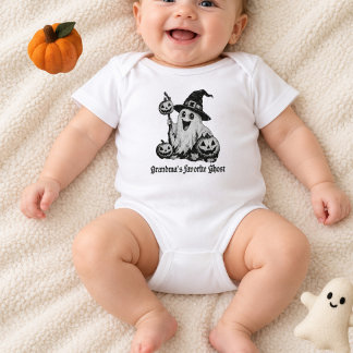 Oma's favoriete spookachtige lieve baby Halloween Romper