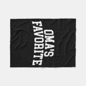 Oma's Favorite Grandkids  Fleece Deken (Voorkant (Horizontaal))