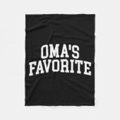 Oma's Favorite Grandkids  Fleece Deken (Voorkant)