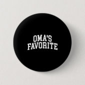Oma's Favorite Grandkids  Ronde Button 5,7 Cm (Voorkant)