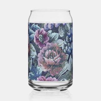Oma's Floral Couch Pattern Afbeelding Blikvorm Glas