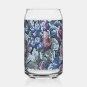 Oma's Floral Couch Pattern Afbeelding Blikvorm Glas (Rechts)