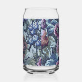 Oma's Floral Couch Pattern Afbeelding Blikvorm Glas (Links)