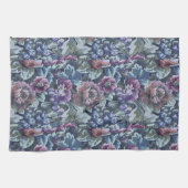 Oma's Floral Couch Pattern Afbeelding Theedoek (Horizontaal)