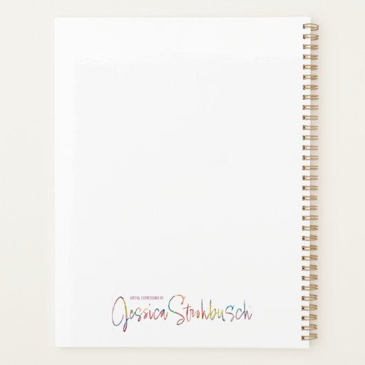 Oma's Flowers planner (Achterkant)