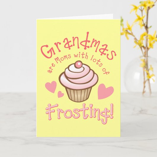 Oma's Frosting Kaart (Gele Bloem)