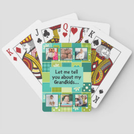 Oma's gepersonaliseerde kaartspel pokerkaarten