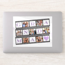 Oma's gepersonaliseerde vinyl Sticker met 7 foto's